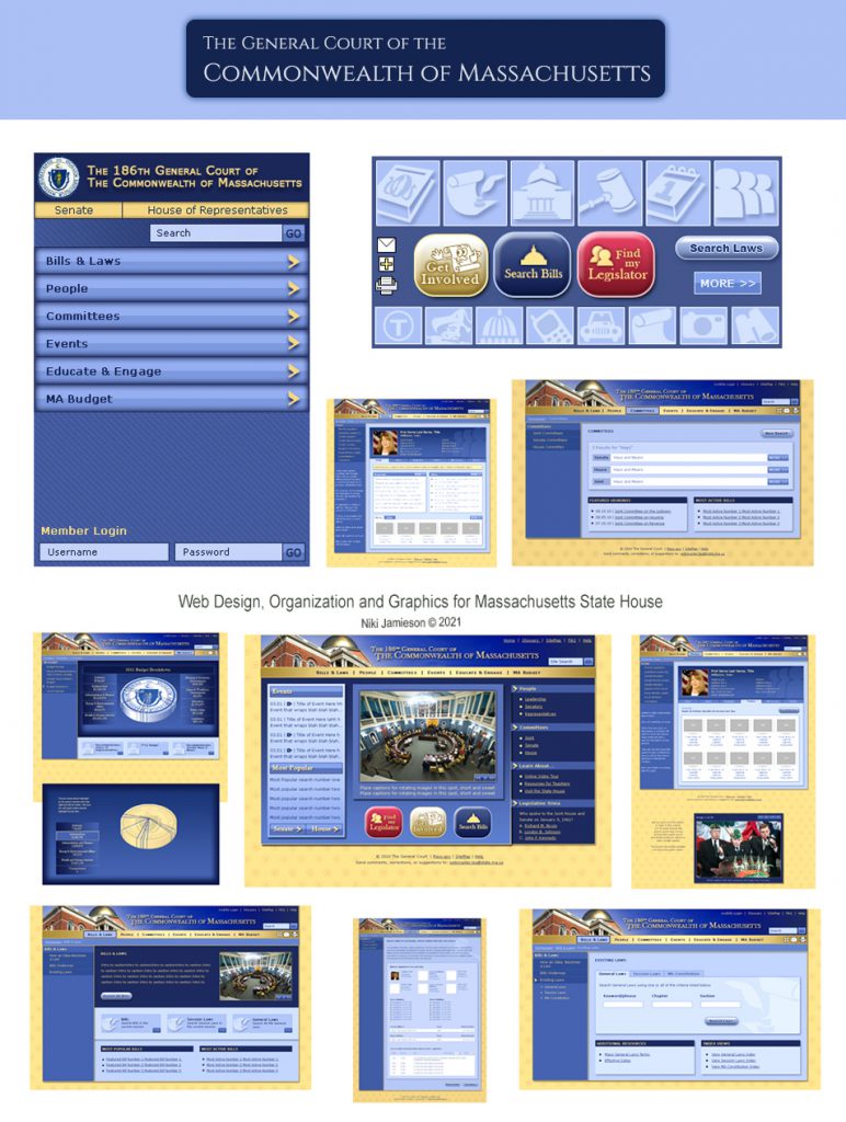 Massachusetts State House Web Design