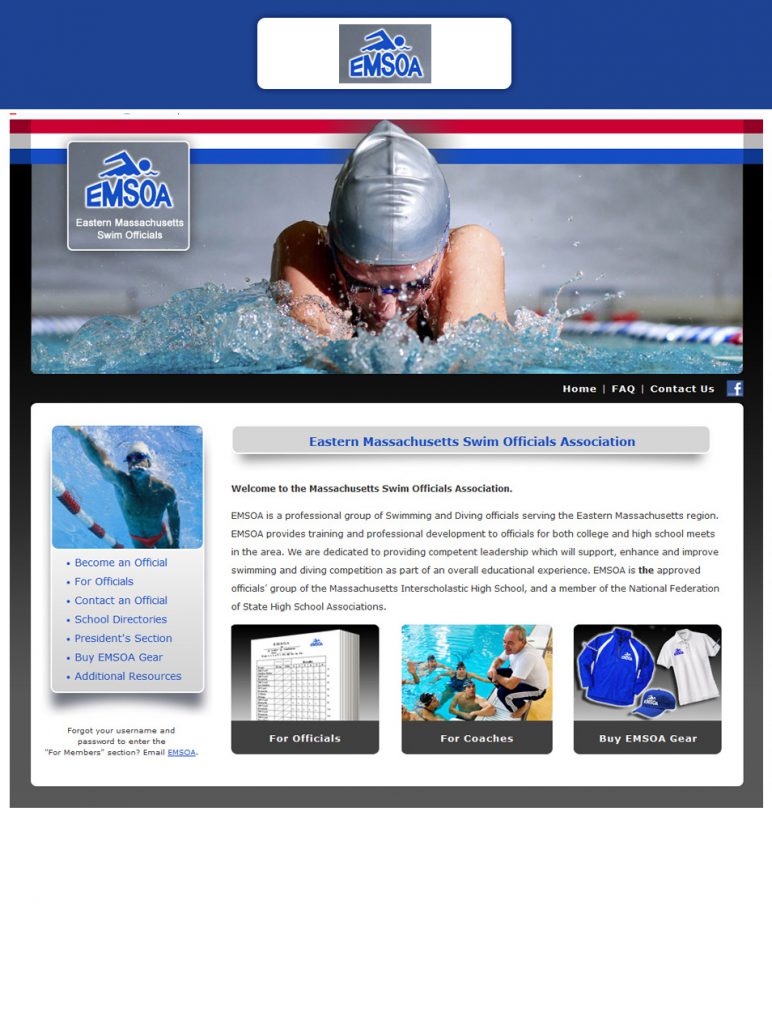 EMSOA Website Design and Maintenance – Eastern Massachusetts Swim Officials Association