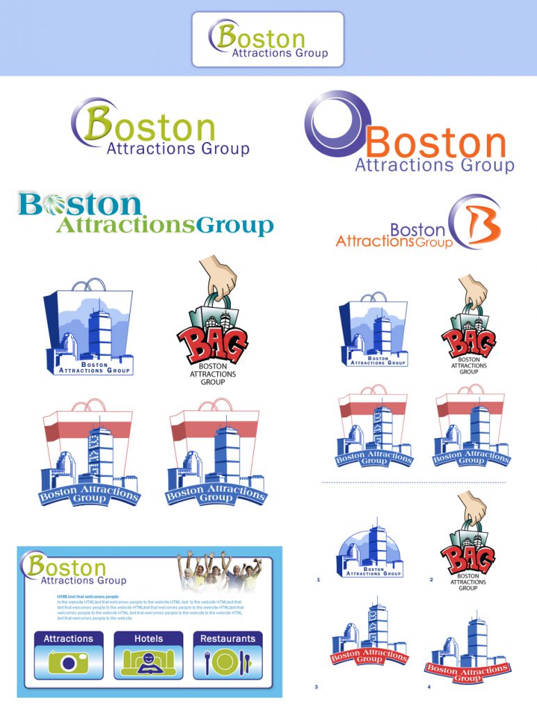Boston Attractions Group Logo Design