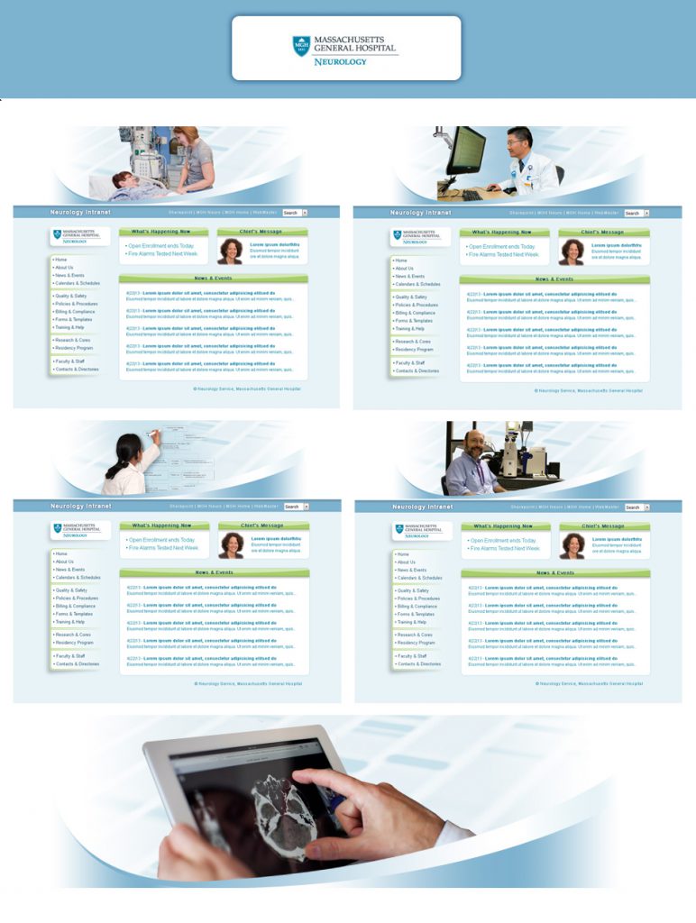 Massachusetts General Hospital Intranet Design