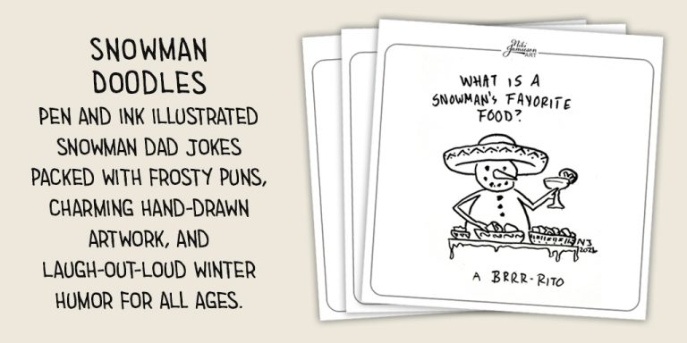 snowman doodles