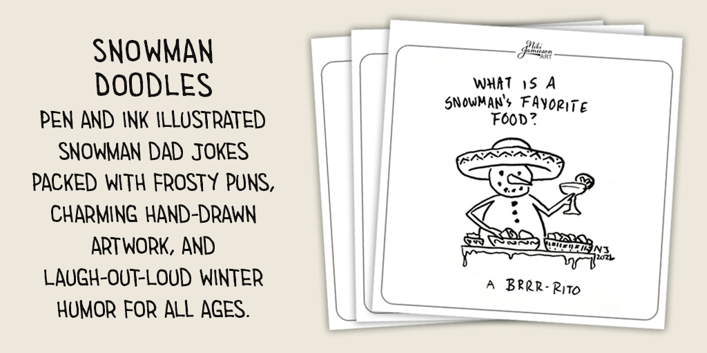 snowman doodles