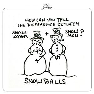 Illustrated Snowman Jokes