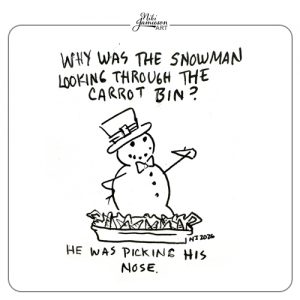 Illustrated Snowman Jokes