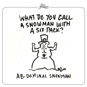 Illustrated Snowman Jokes