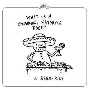 Illustrated Snowman Jokes