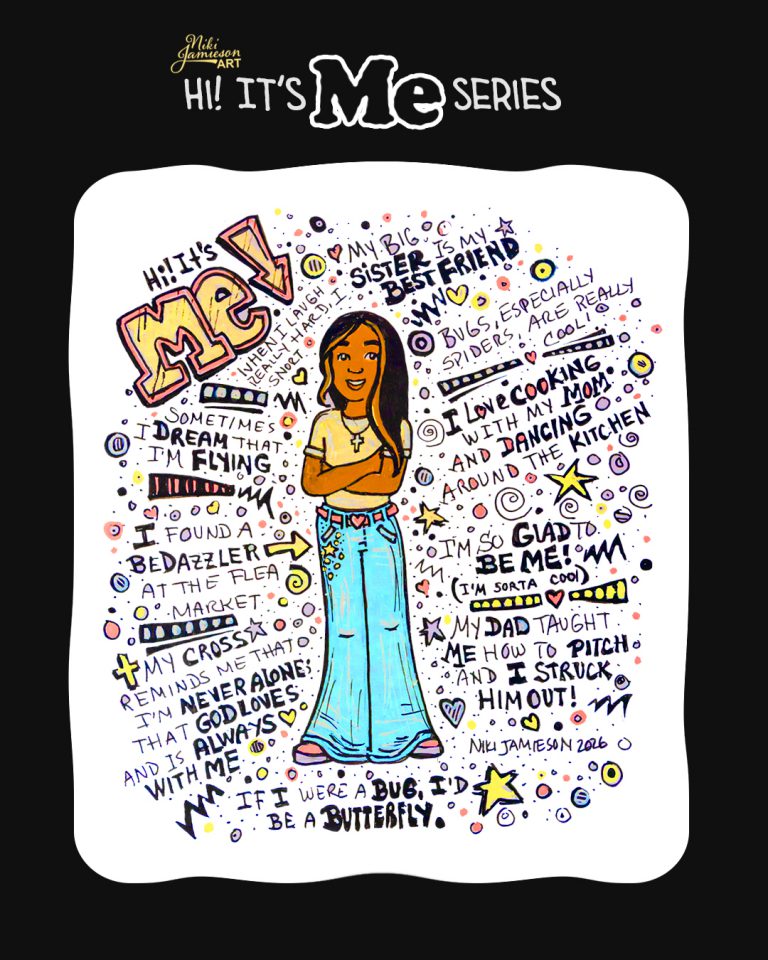 Girl-Positive Doodle Illustrations | Empowering & Fun Graphics for Girls