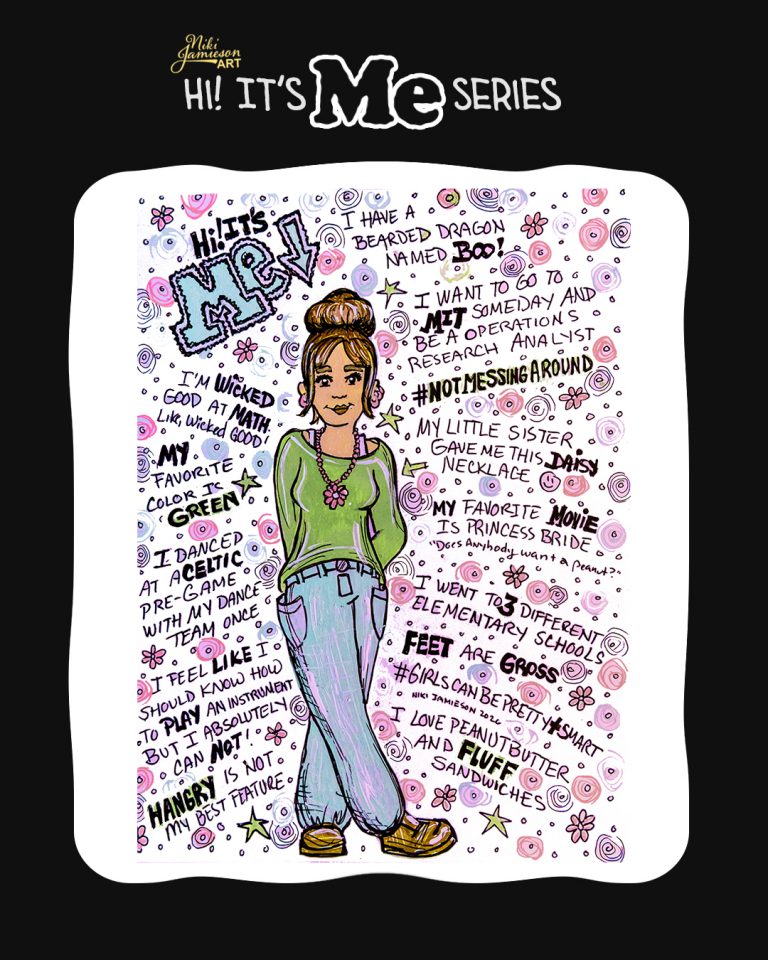 Doodle-a-day: Hi! It's Me Illustrations