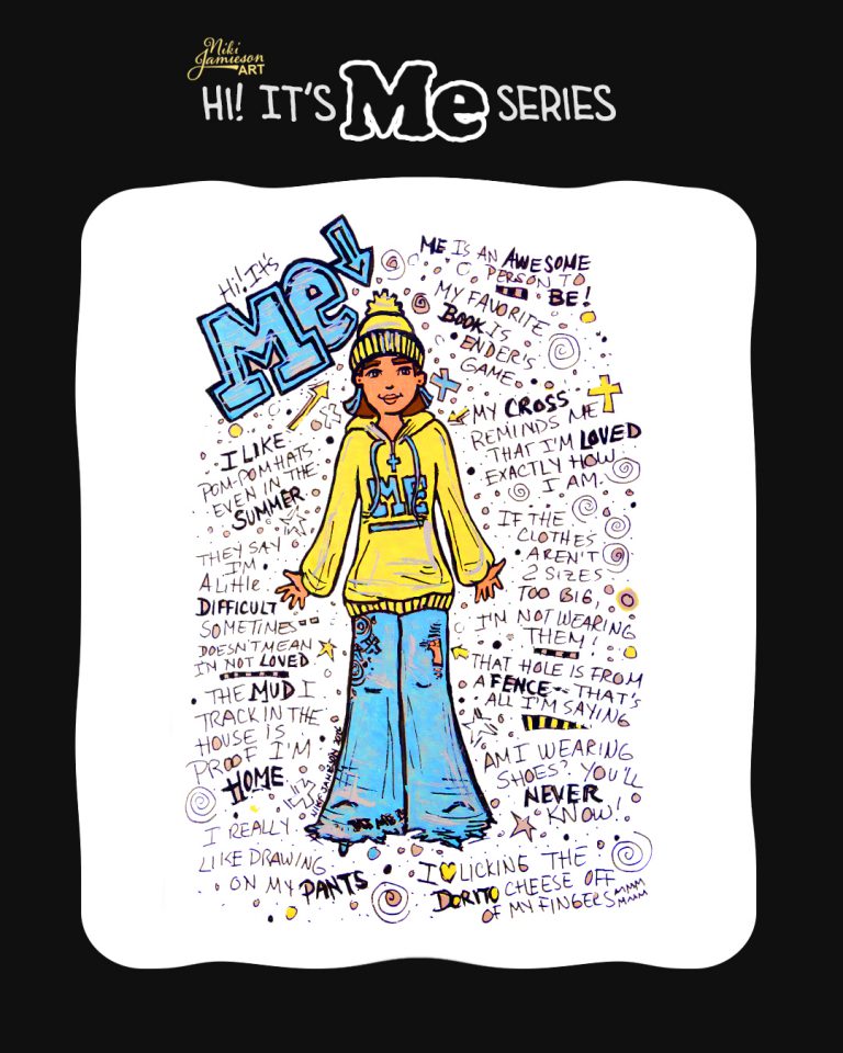 Girl-Positive Doodle Illustrations | Empowering & Fun Graphics for Girls