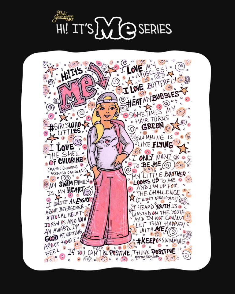 Doodle-a-day: Hi! It's Me Illustrations