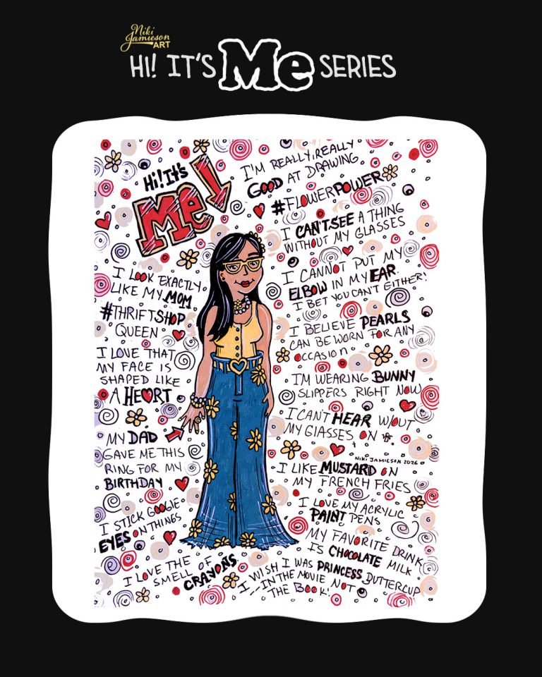 Doodle-a-day: Hi! It's Me Illustrations