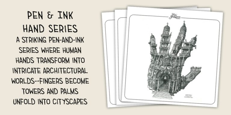 Pen and Ink Hands by Niki Jamieson