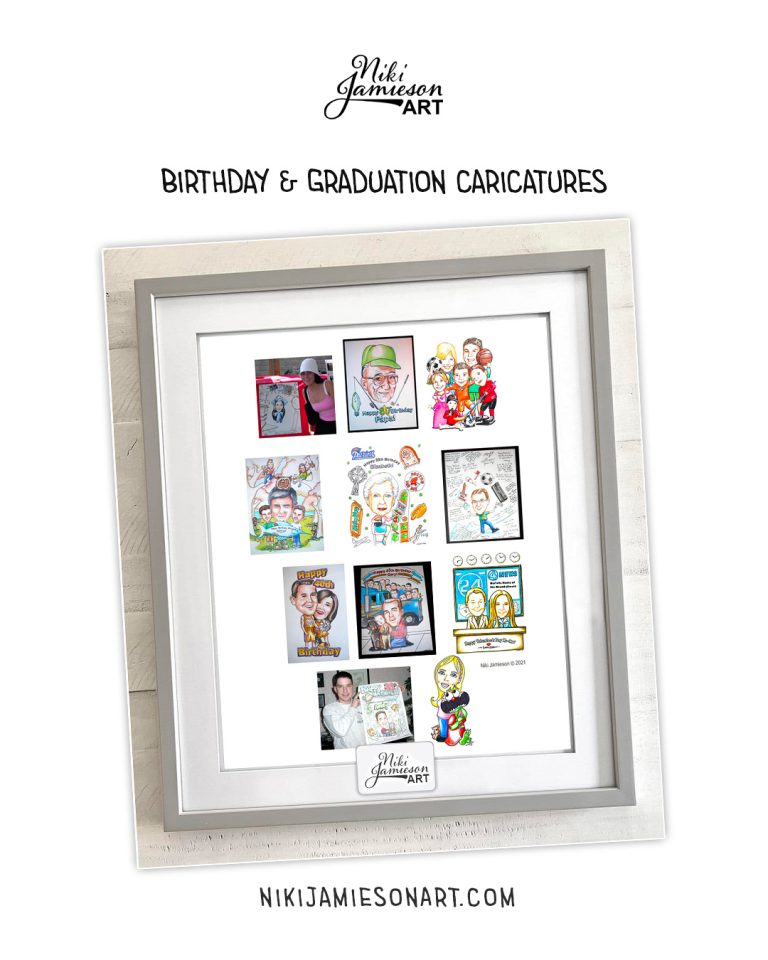 Birthday & Graduation Caricature Gift Boston
