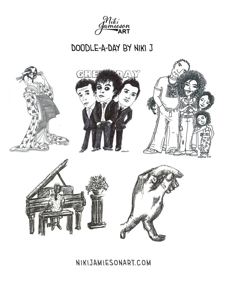 Boston Artist Doodle-A-Day by Niki J Series