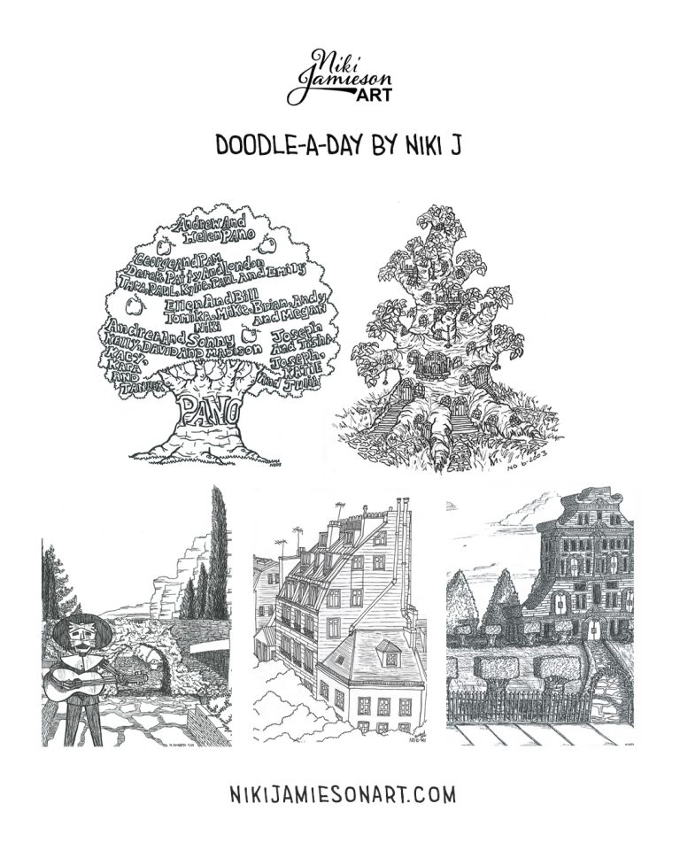 Boston Artist Doodle-A-Day by Niki J Series