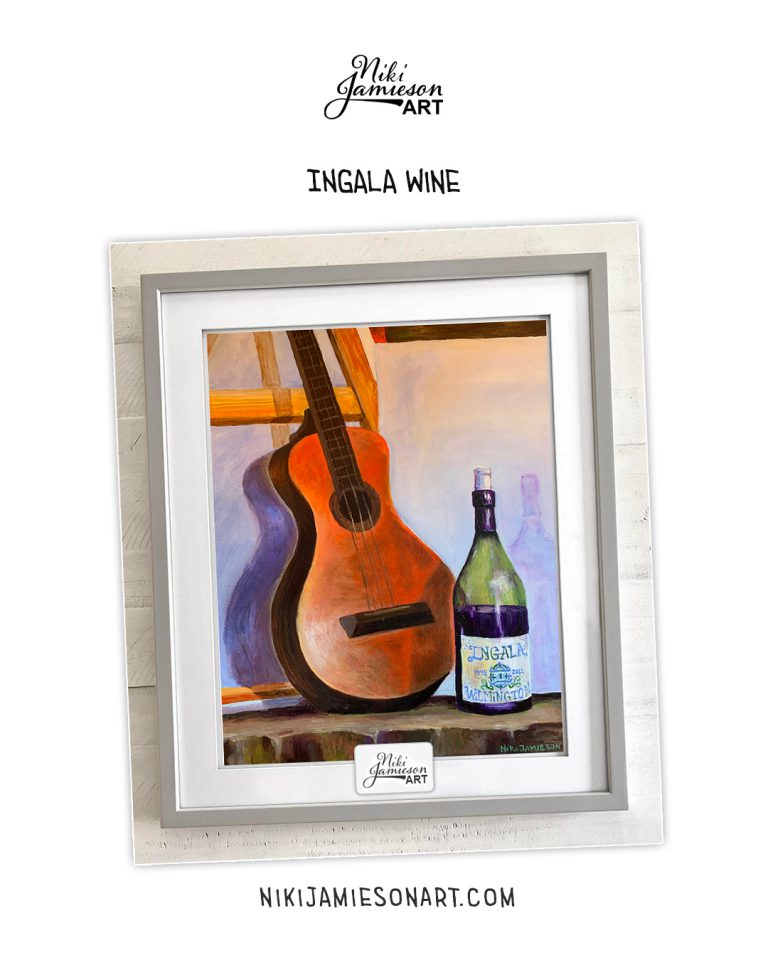 Ingala Wine Painting by Niki Jamieson