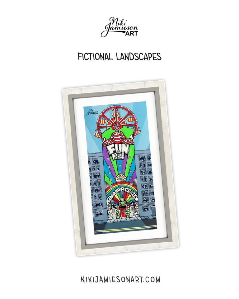 Painted Fictional Landscape By Niki Jamieson