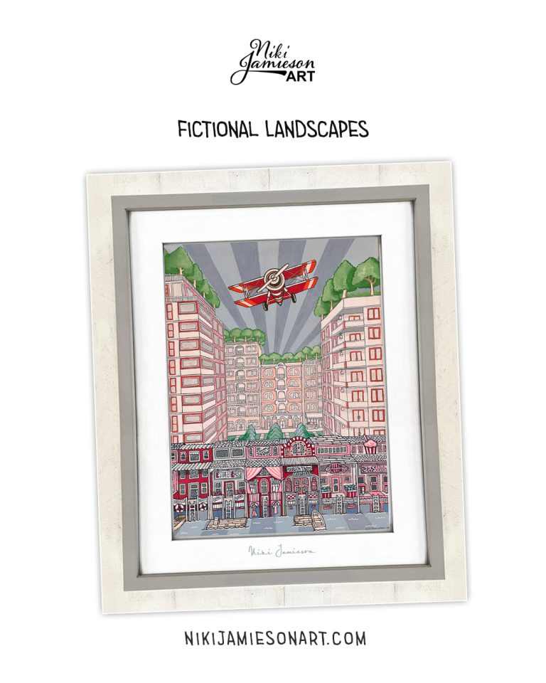 Painted Fictional Landscape By Niki Jamieson