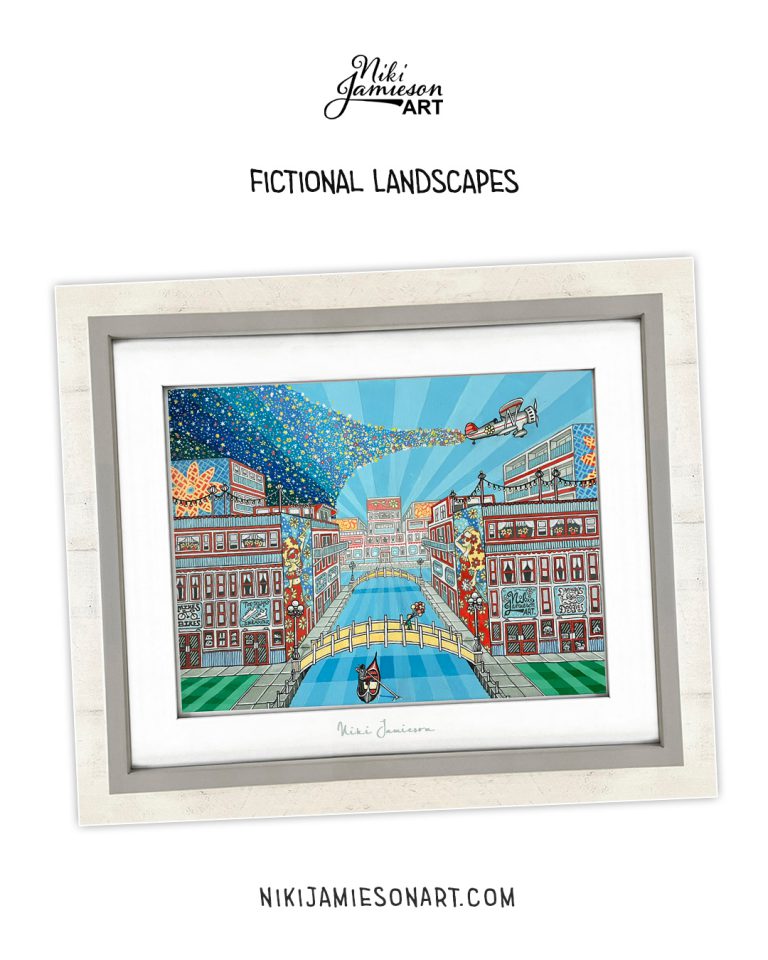 Painted Fictional Landscape By Niki Jamieson