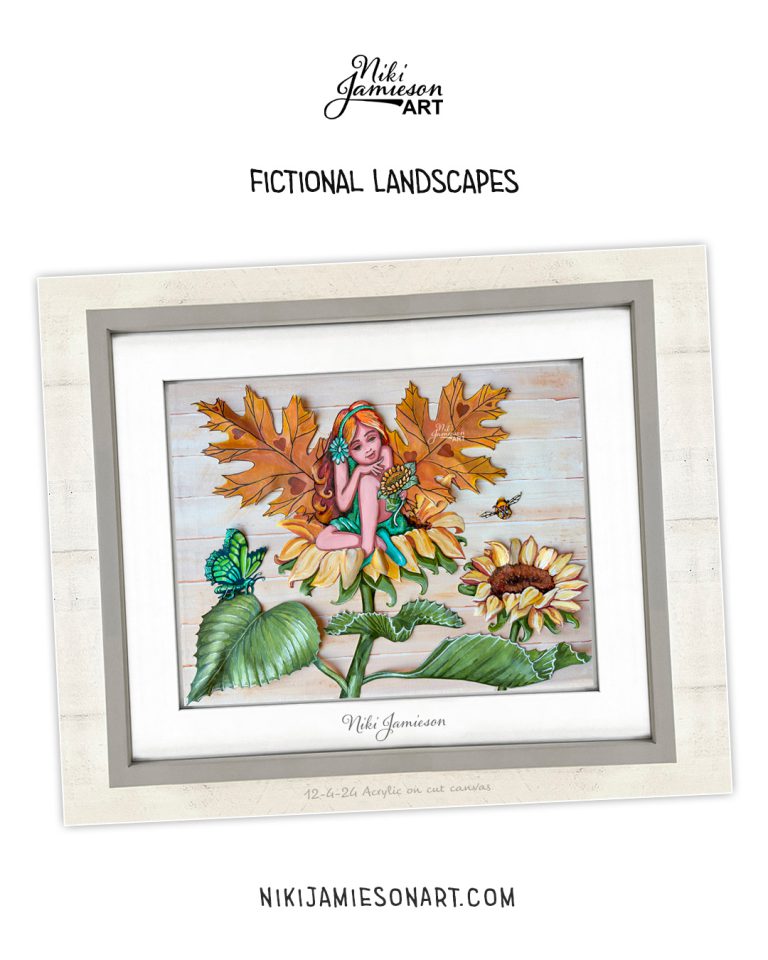 Painted Fictional Landscape By Niki Jamieson