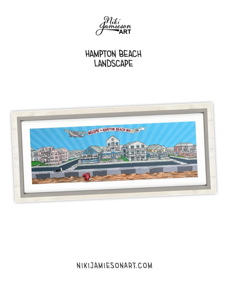 Painted Fictional Landscape By Niki Jamieson