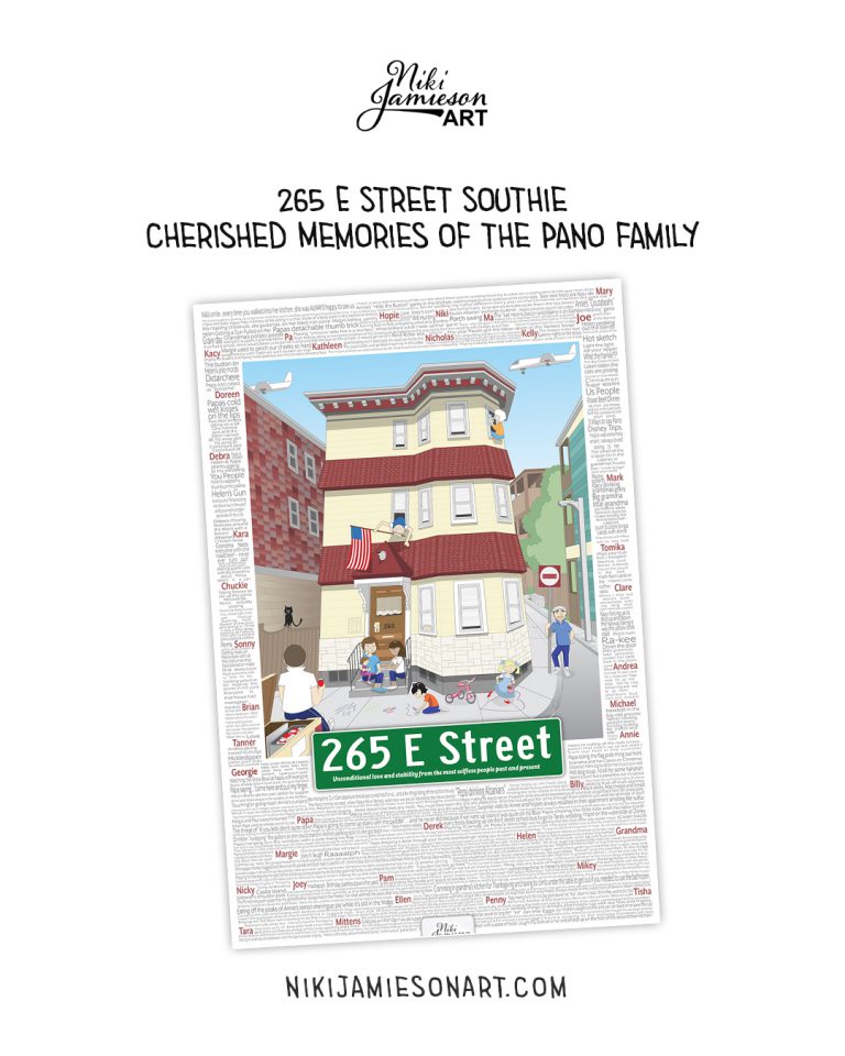 Painted Fictional Landscape By Niki Jamieson